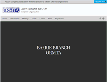 Tablet Screenshot of barrieormta.com